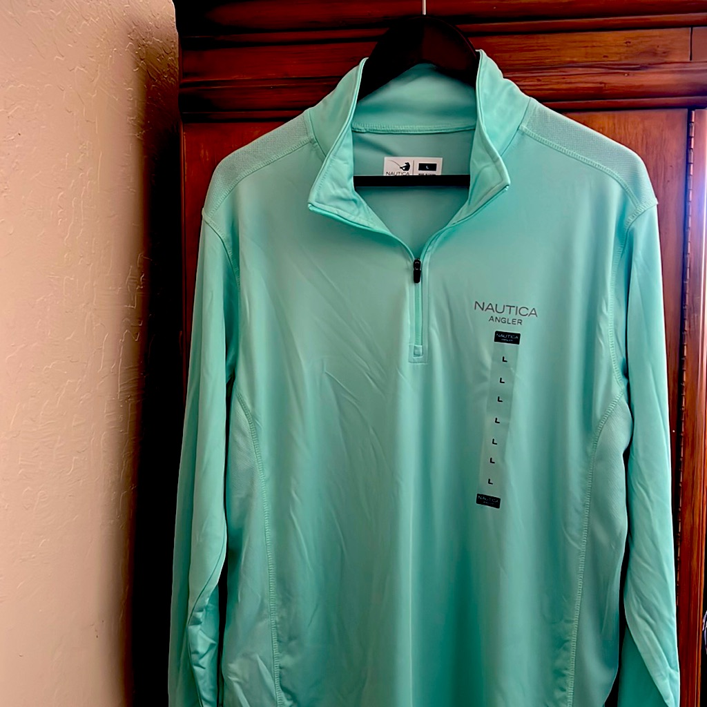 Brand New Nautica Angler Ultra Cool Polo Advanced Cooling  Moisture Wicking